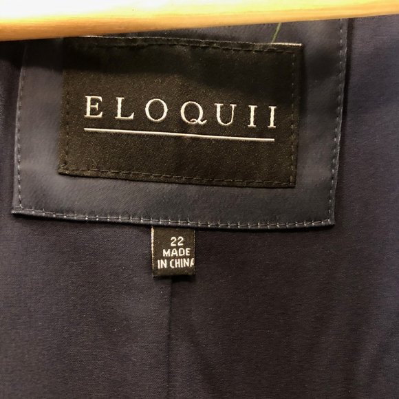 Eloquii Two Button Printed Jacket - Picture 4 of 6